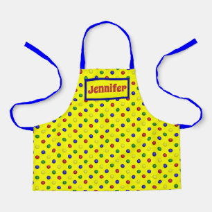Primary-Colors-Polka Dots- Apron