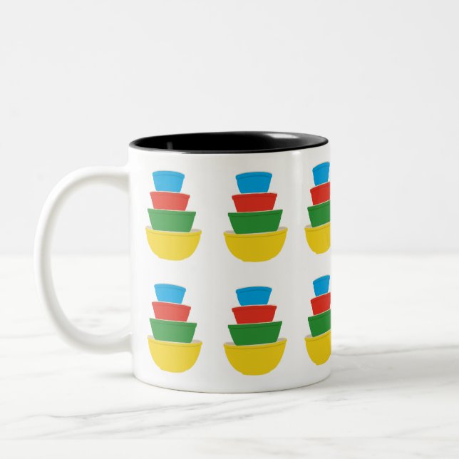 Primary Colors Pyrex Coffee Mug (Left)