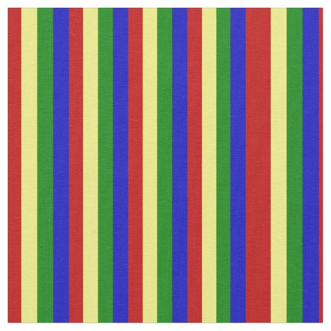 Primary Colors Skinny Stripes FABRIC (Close Up)