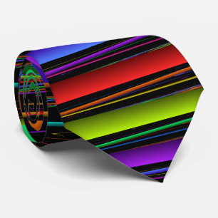 Primary Colors Striped Neck Tie