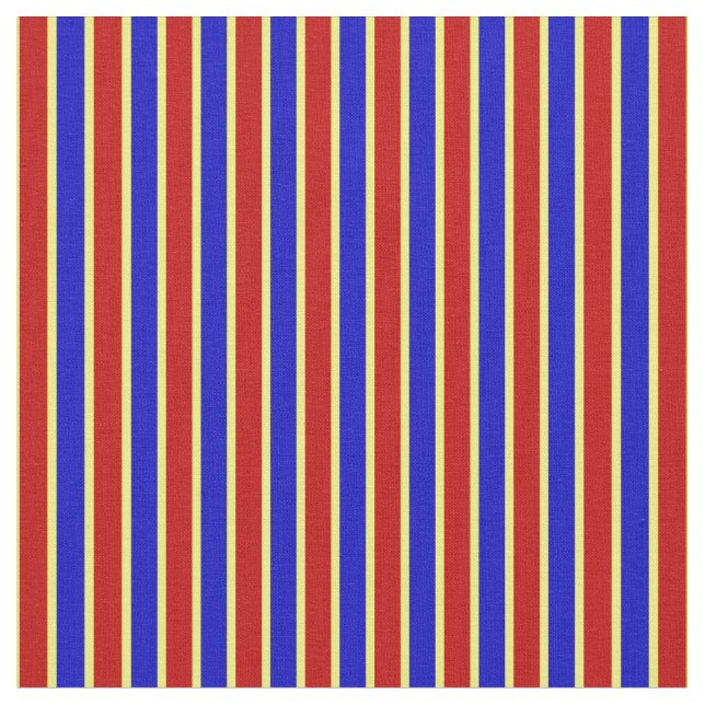 Primary Colors-Stripes 11-Fabric Fabric (Close Up)