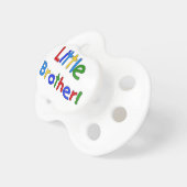 Primary Colors Text  Little Brother Pacifier (Front Right)