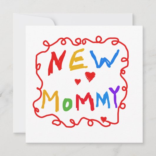 Primary Colors Text New Mommy Gifts (Front)