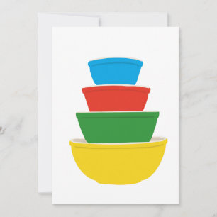 Primary Colors Vintage Pyrex Notecard