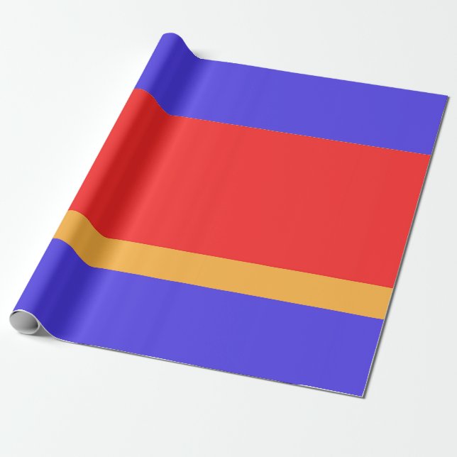  Primary Colors  Wrapping Paper (Unrolled)