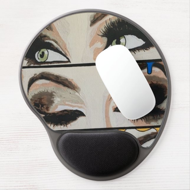‘Primary Concern’ Painting on a  Gel Mouse Pad (Left Side)
