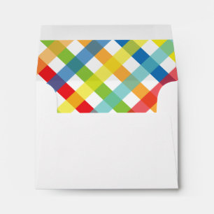 Primary Criss Cross Personalized Envelopes