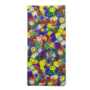 Primary Face Beads-BLUE-DINNER NAPKINS