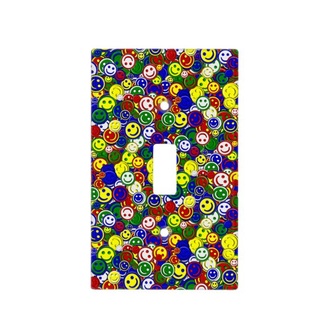 Primary Face Beads-BLUE-LIGHT SWITCH COVER (Front)