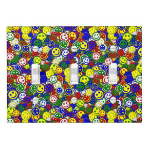 Primary Face Beads-BLUE-TRIPLE SWITCH COVER