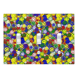 Primary Face Beads-YELL-TRIPLE SWITCH COVER