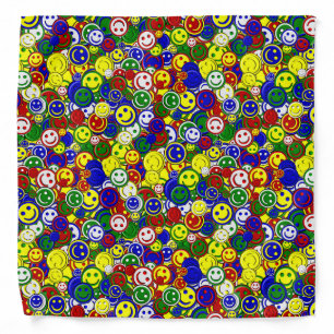 Primary Face Beads-YELLOW-BANDANA Bandana