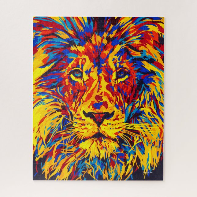 Primary Lion Puzzle by Shai Steiner (Vertical)