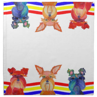 Primary Schnauzer Napkins
