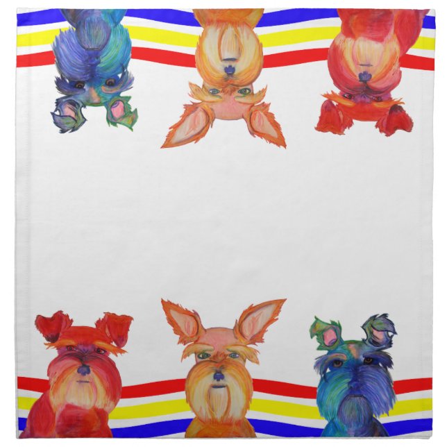 Primary Schnauzer Napkins (Front)