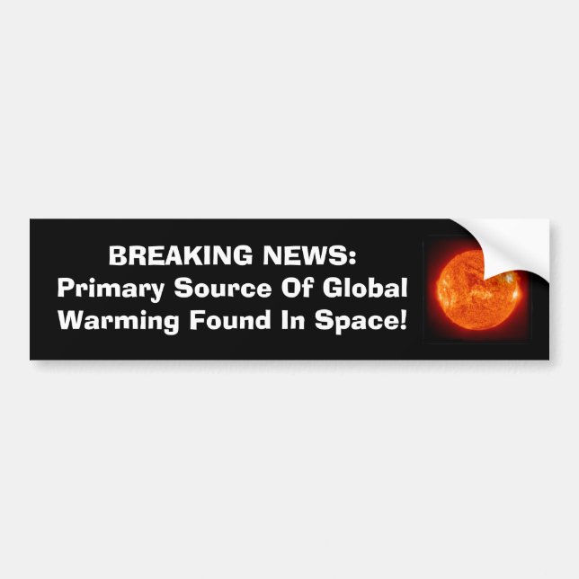 Primary Source Of Global Warming Bumper Sticker (Front)