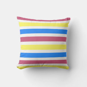 Primary Stripes Outdoor Pillow