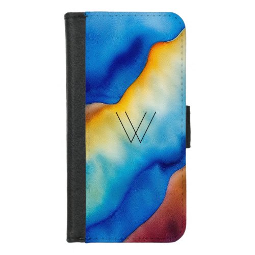 Primary Triad Abstraction iPhone 87 Wallet Case