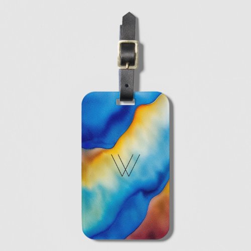 Primary Triad Abstraction Luggage Tag