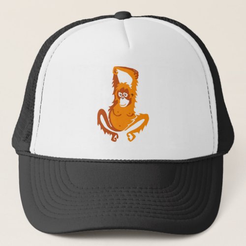 Primate _ Cool  ORANGUTAN _ Ape _ wildlife Trucker Hat