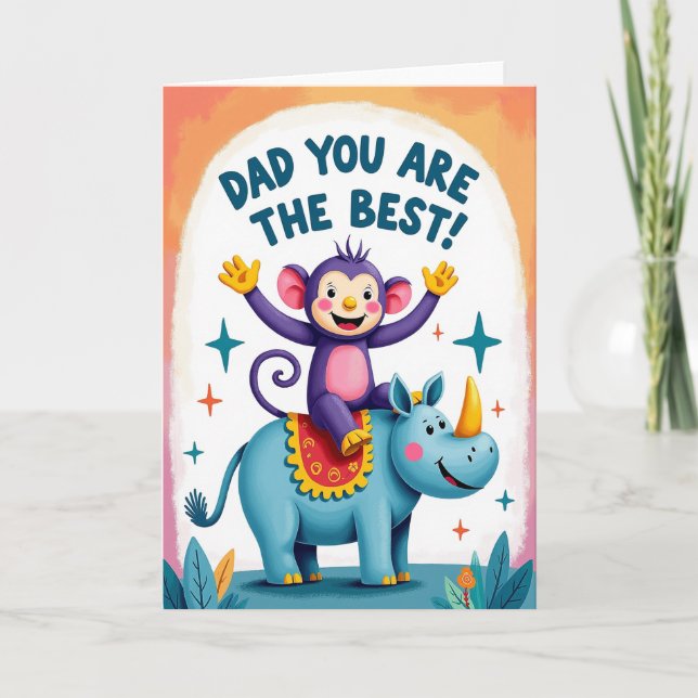 Primate Fathers Day Ride Card (Front)
