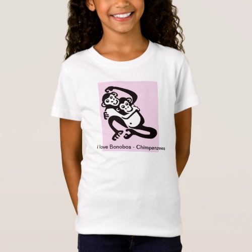 Primate _ I love BONOBOS _ Chimpanzees _ Africa  T_Shirt