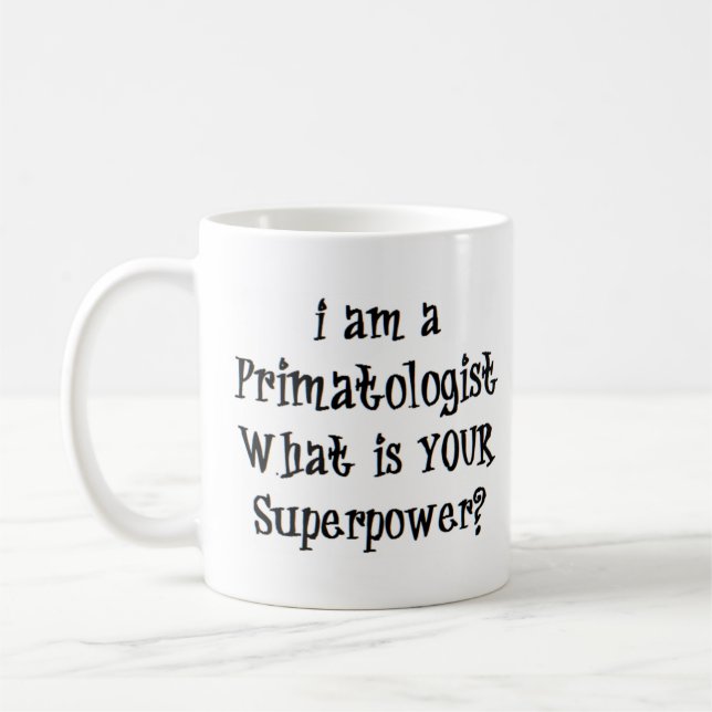 primatologist coffee mug (Left)