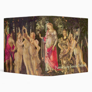 Primavera, Allegory of Spring by Sandro Botticelli 3 Ring Binder