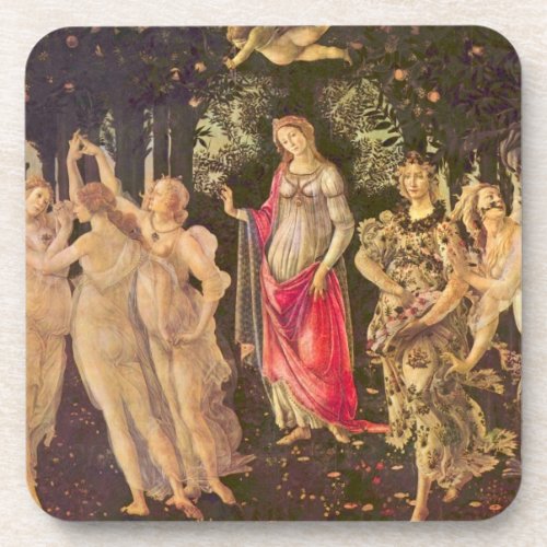 Primavera Allegory of Spring by Sandro Botticelli Coaster