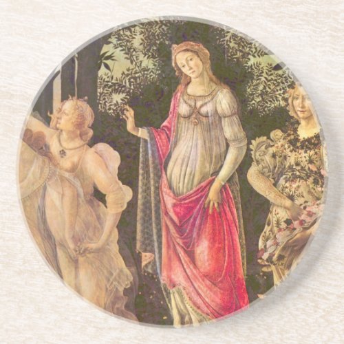 Primavera Allegory of Spring by Sandro Botticelli Coaster