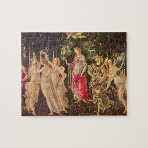Primavera Allegory of Spring by Sandro Botticelli Jigsaw Puzzle