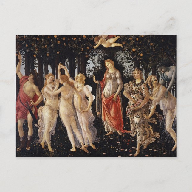Primavera, Allegory of Spring by Sandro Botticelli Postcard (Front)