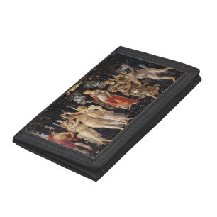 Primavera, Allegory of Spring by Sandro Botticelli Tri-fold Wallet
