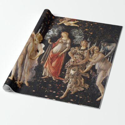 Primavera, Allegory of Spring by Sandro Botticelli Wrapping Paper
