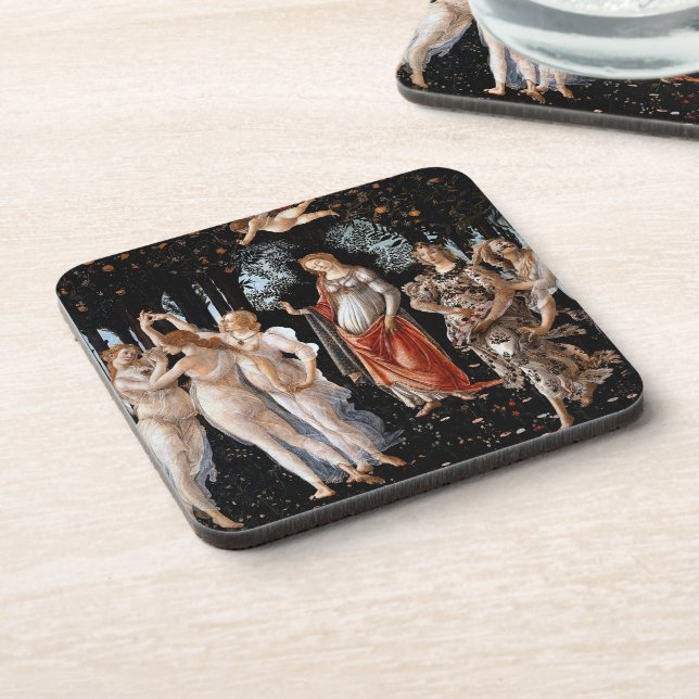 Primavera Botticelli Beverage Coaster (Left Side)