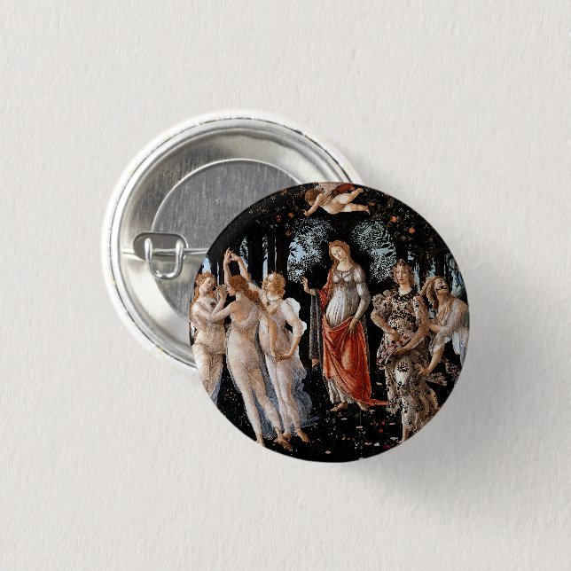 Primavera Botticelli Button (Front & Back)
