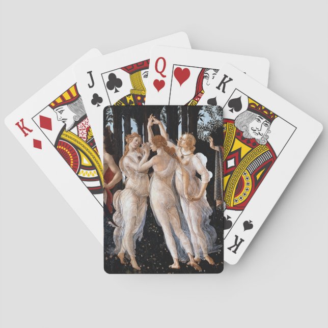Primavera Botticelli Poker Cards (Back)