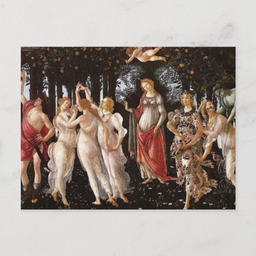 Primavera Botticelli Postcard