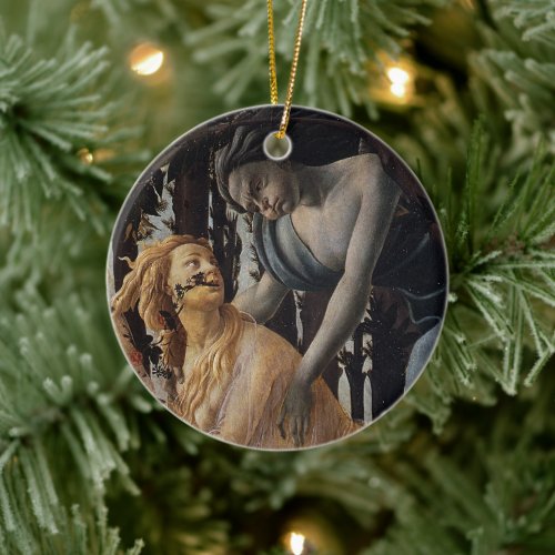 Primavera Chloris and Zephyrus Sandro Botticelli Ceramic Ornament