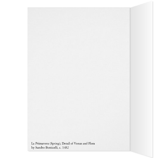 Primavera, Detail of Venus, by Sandro Botticelli (Inside (Left))