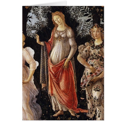 Primavera, Detail of Venus, by Sandro Botticelli Cards (Front)