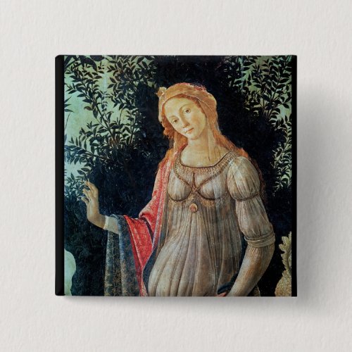 Primavera detail of Venus c1478 Pinback Button