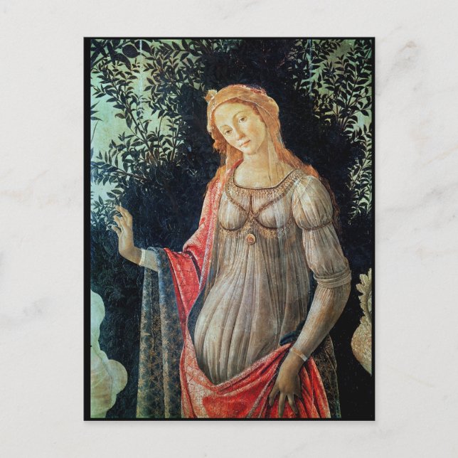 Primavera, detail of Venus, c.1478 Postcard (Front)