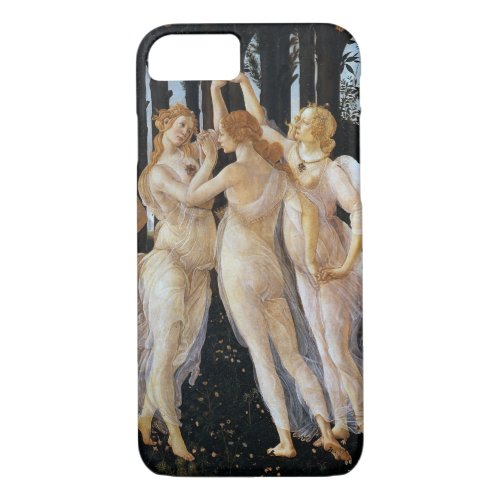 Primavera detail Sandro Botticelli 1482 iPhone 87 Case