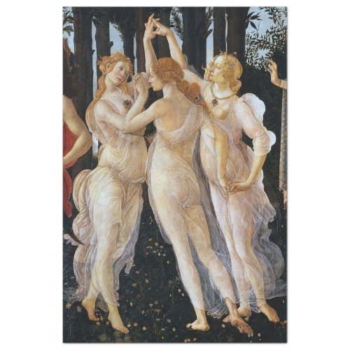 Primavera detail Sandro Botticelli 1482 Tissue Paper