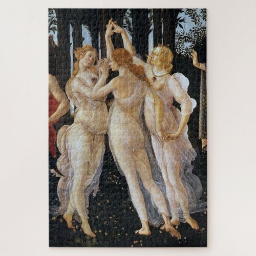 Primavera detail Sandro Botticelli Jigsaw Puzzle