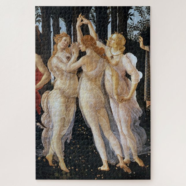 Primavera (detail), Sandro Botticelli Jigsaw Puzzle (Vertical)