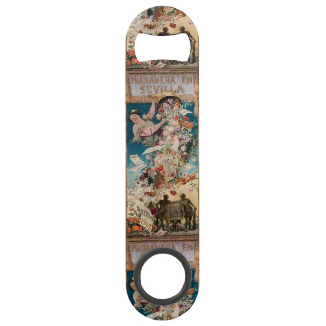 “Primavera en Sevilla” art bottle opener (Front)