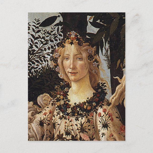 Primavera, Flora detail by Sandro Botticelli Postcard (Front)