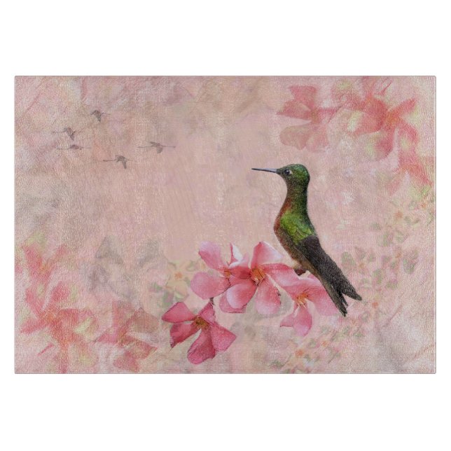 Primavera Rosa Rectangular Cutting Board (Front)